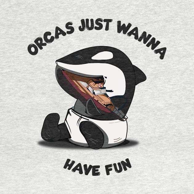 Orcas and Fun by DanielFGF